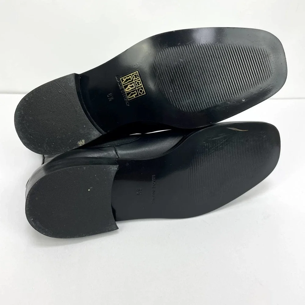 Everlane Womens The Italian Leather Square Toe Chelsea Boot Size 6.5 Black NWOB - Picture 11 of 12